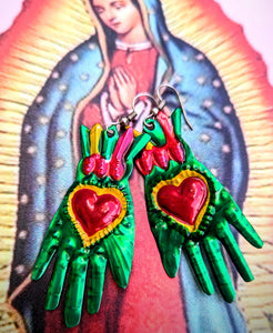 Frida's hand earrings