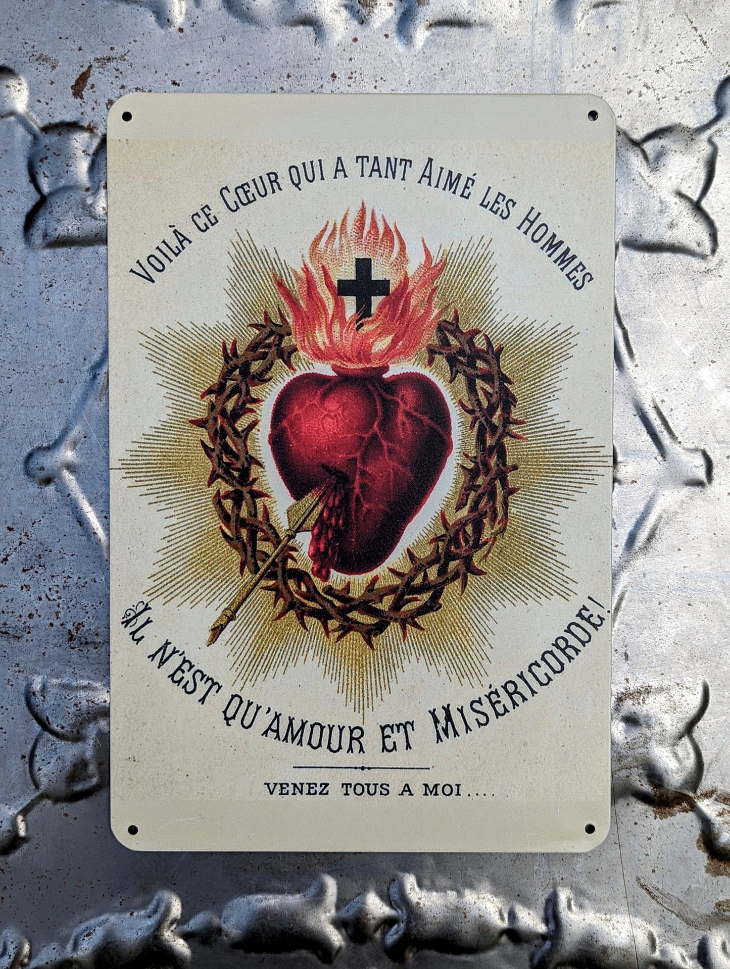 Catholic tin signs