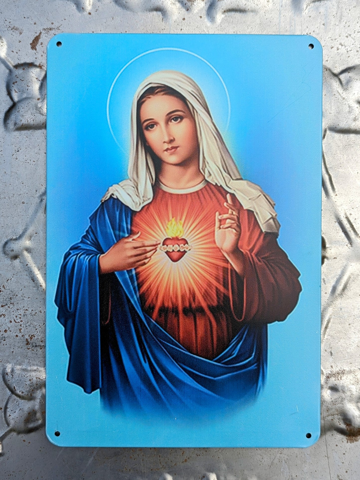 Catholic tin signs