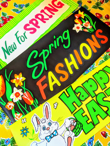 Kitsch Spring banners
