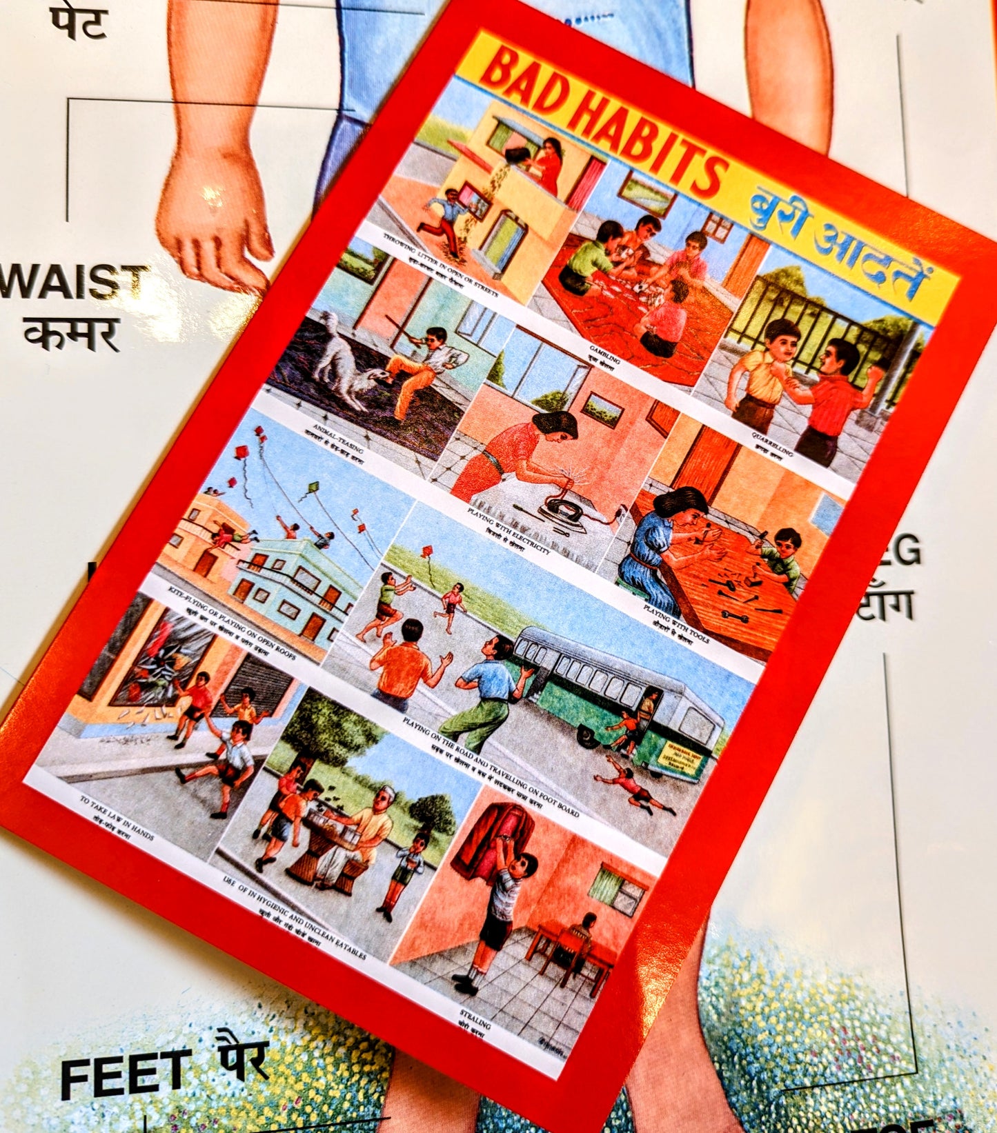 Indian school poster greetings cards