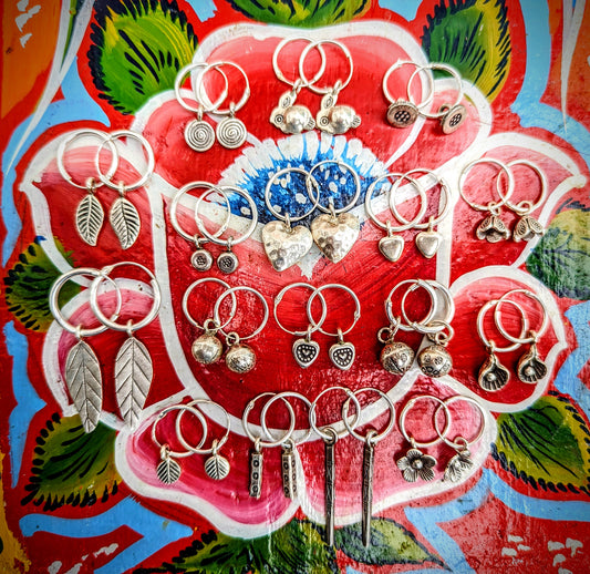 Myanmar charm hoops