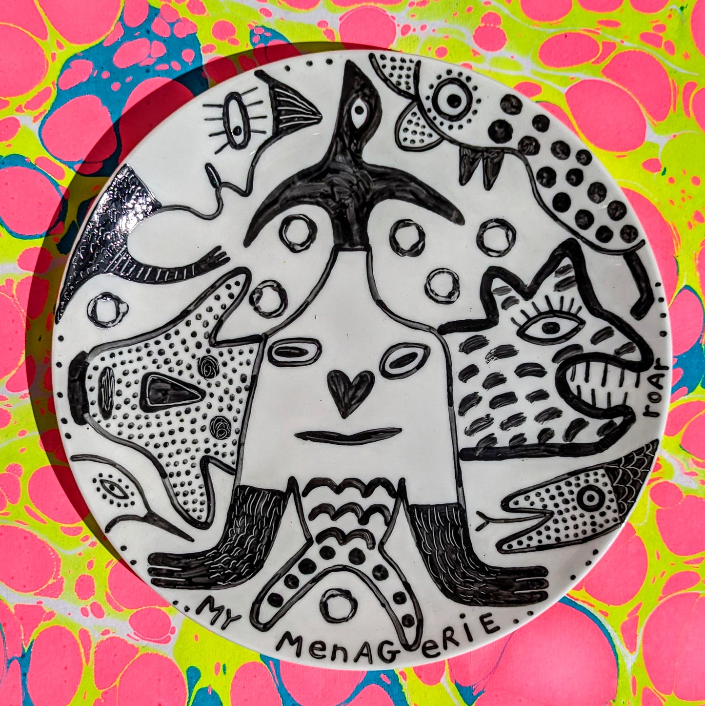 Hand painted plates