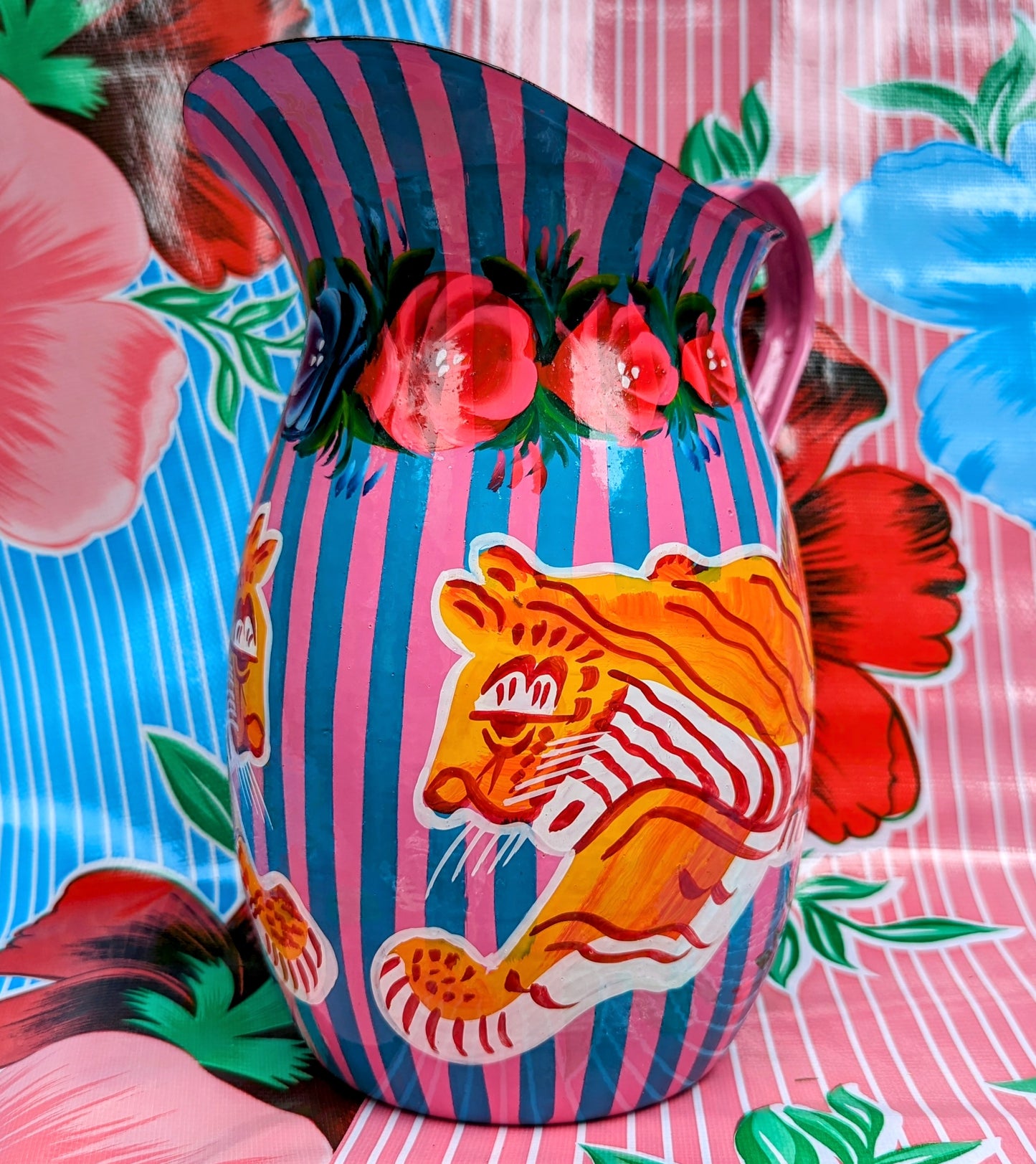 Pakistani Truck art jugs - big cats
