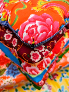 Shanghai peony seat cushion