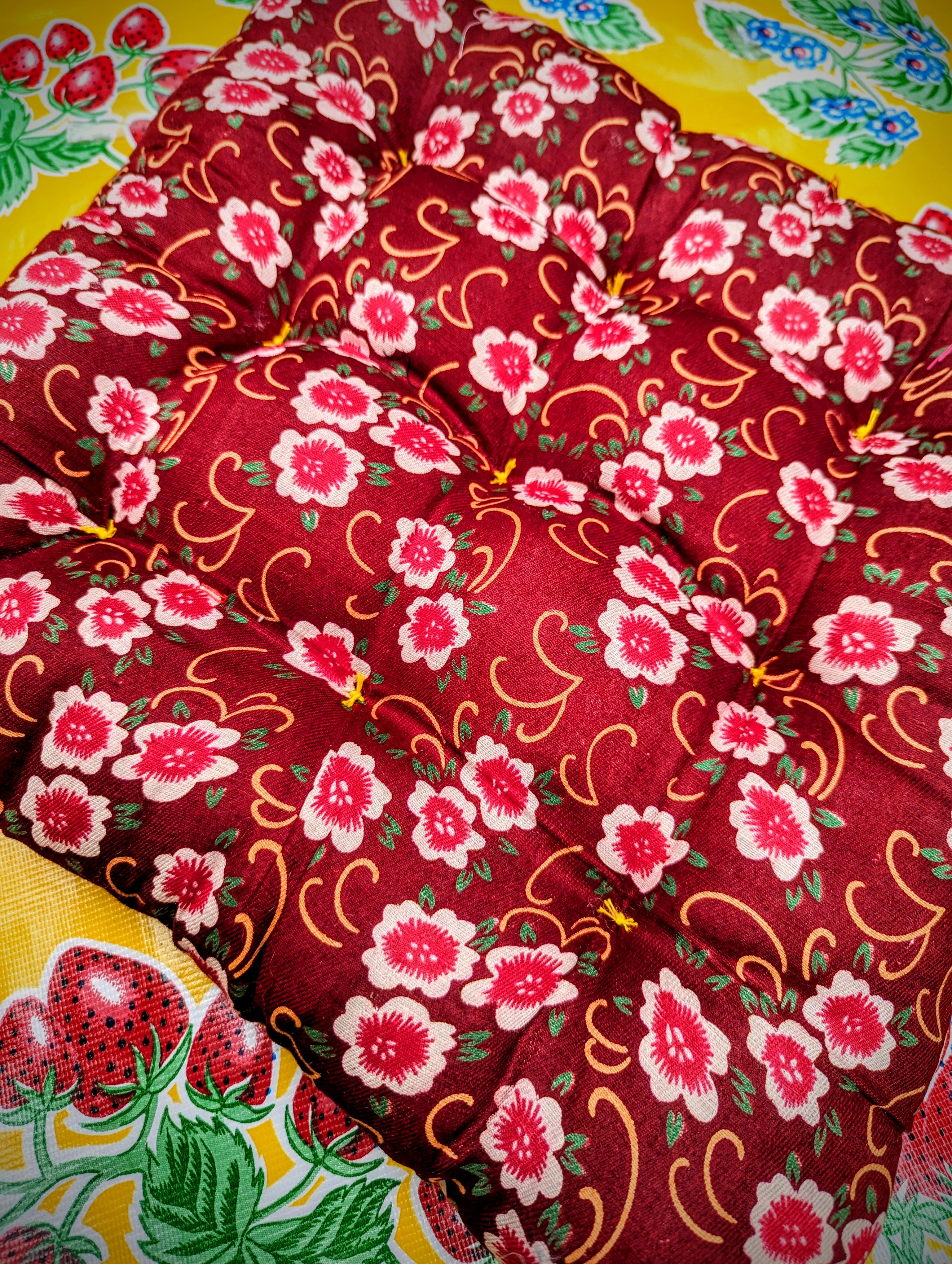 Shanghai peony seat cushion