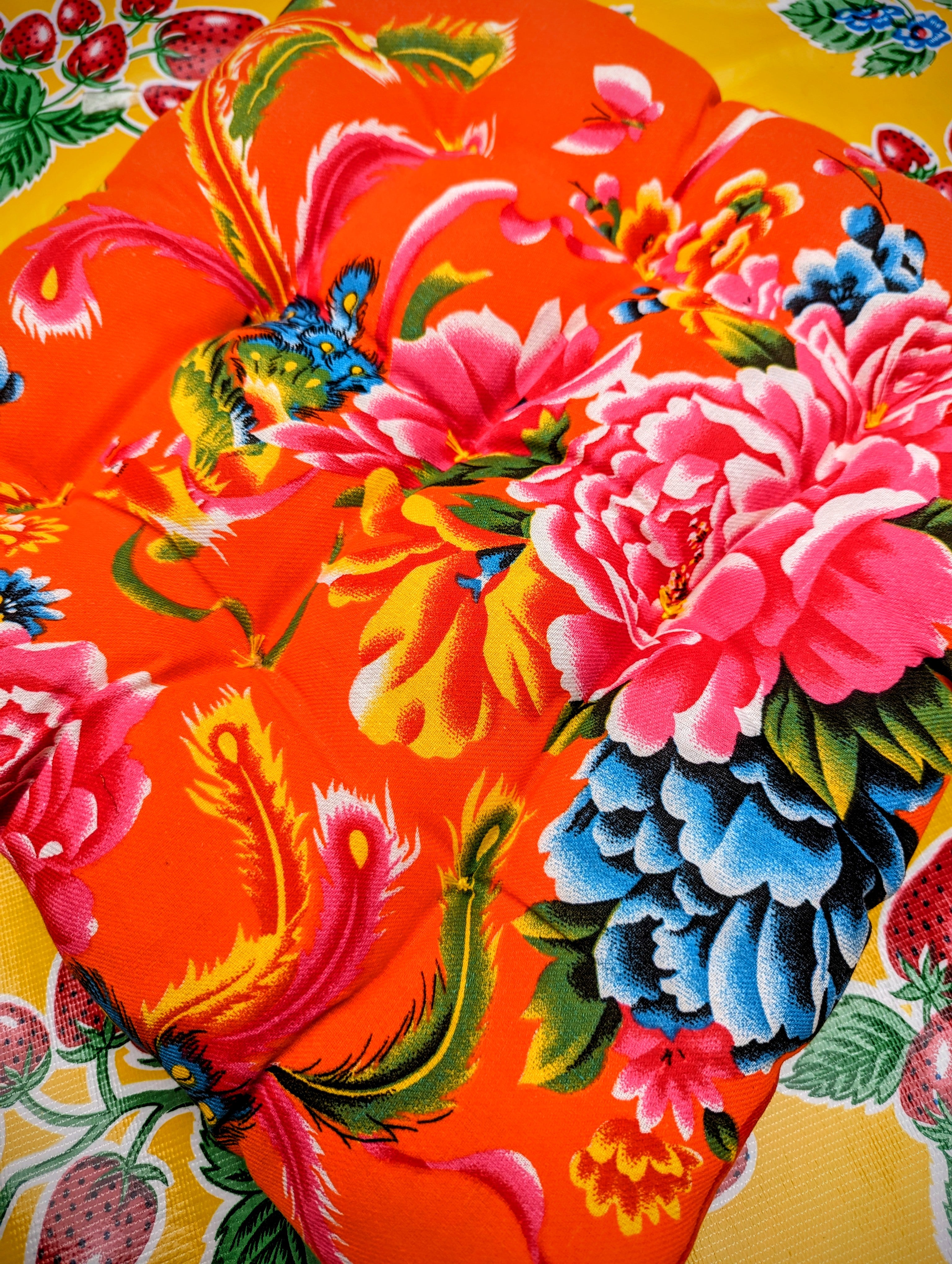 Shanghai peony seat cushion