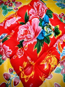 Shanghai peony seat cushion