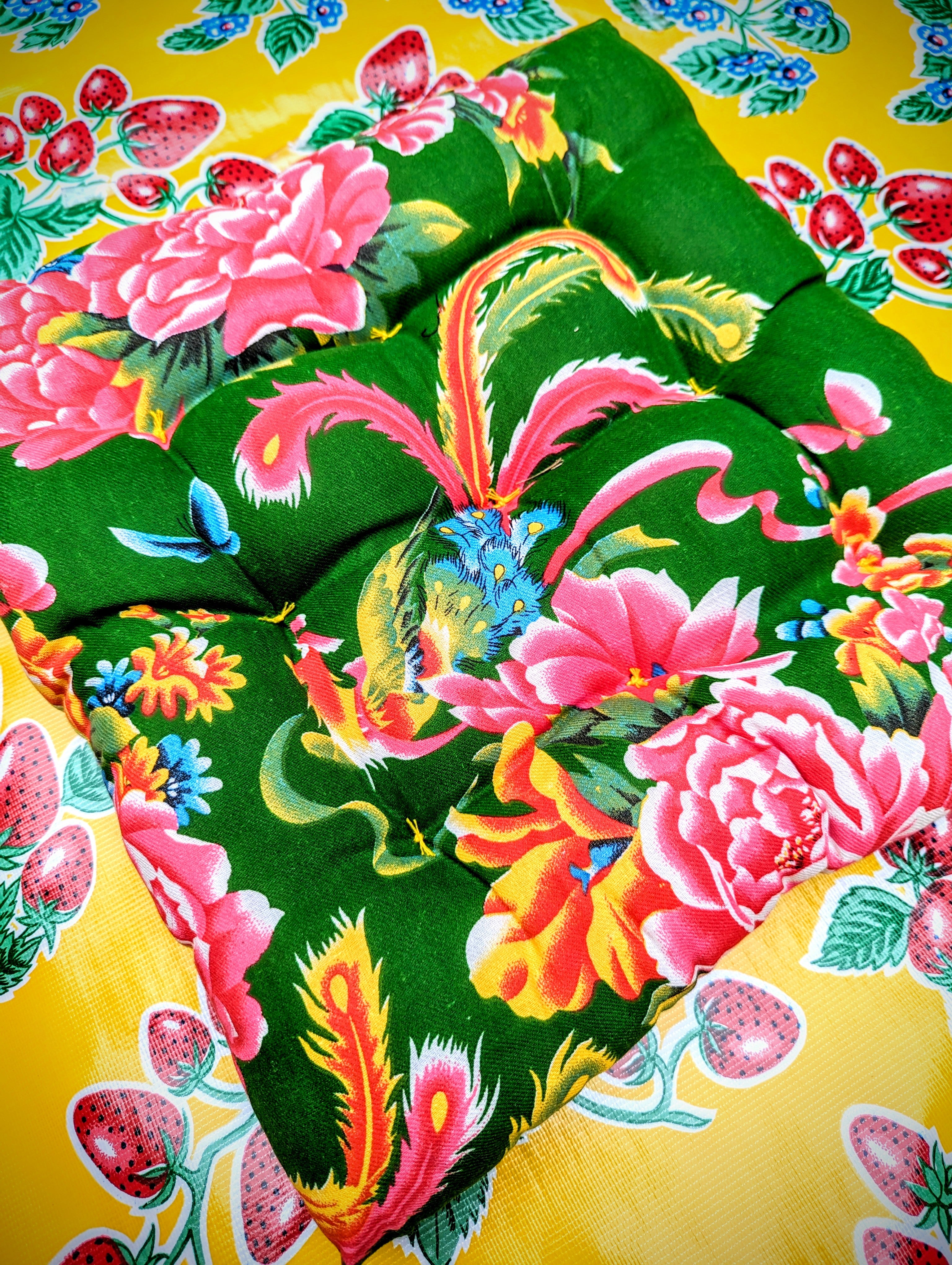 Shanghai peony seat cushion