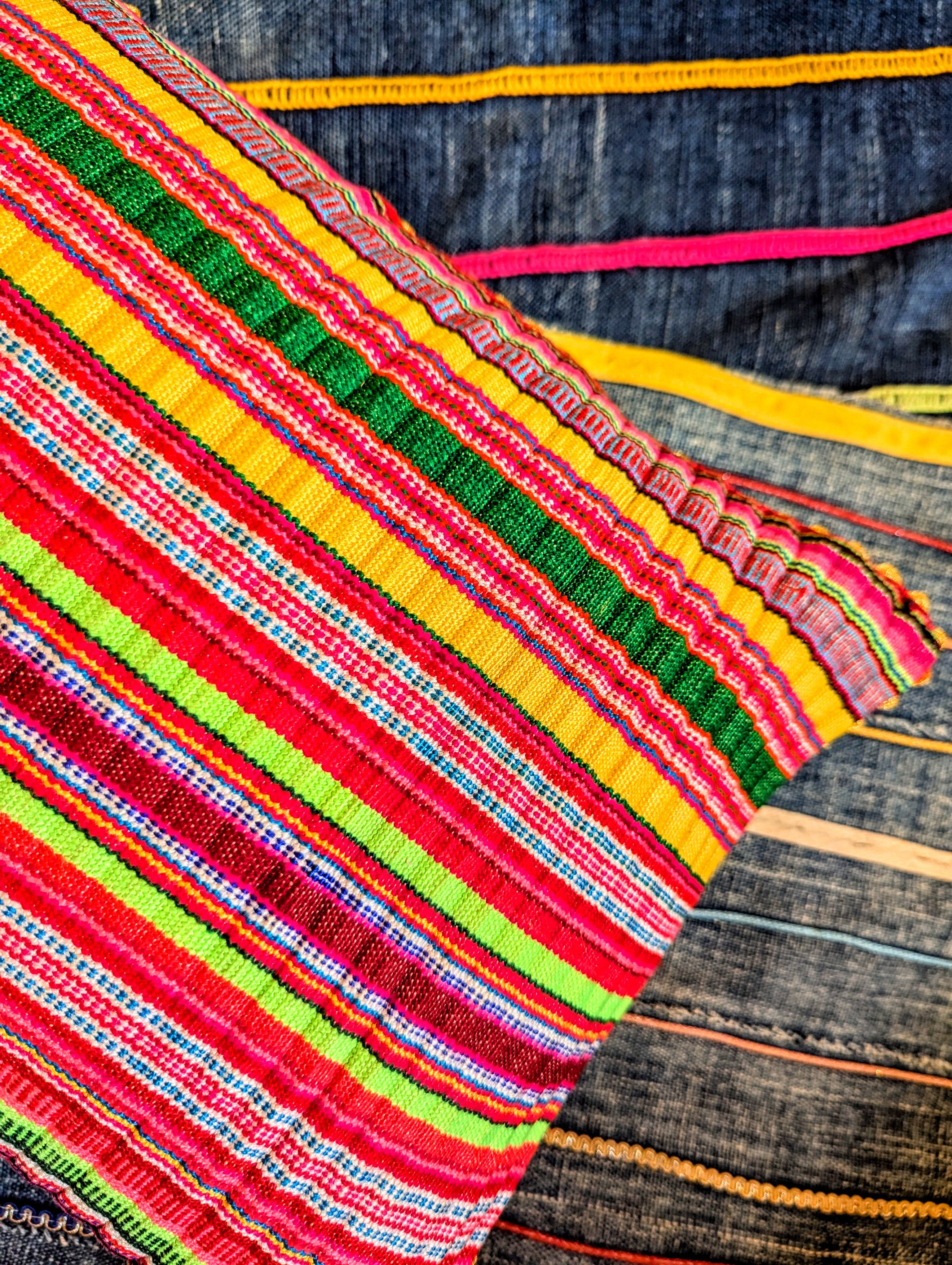 Tribal textile stripes