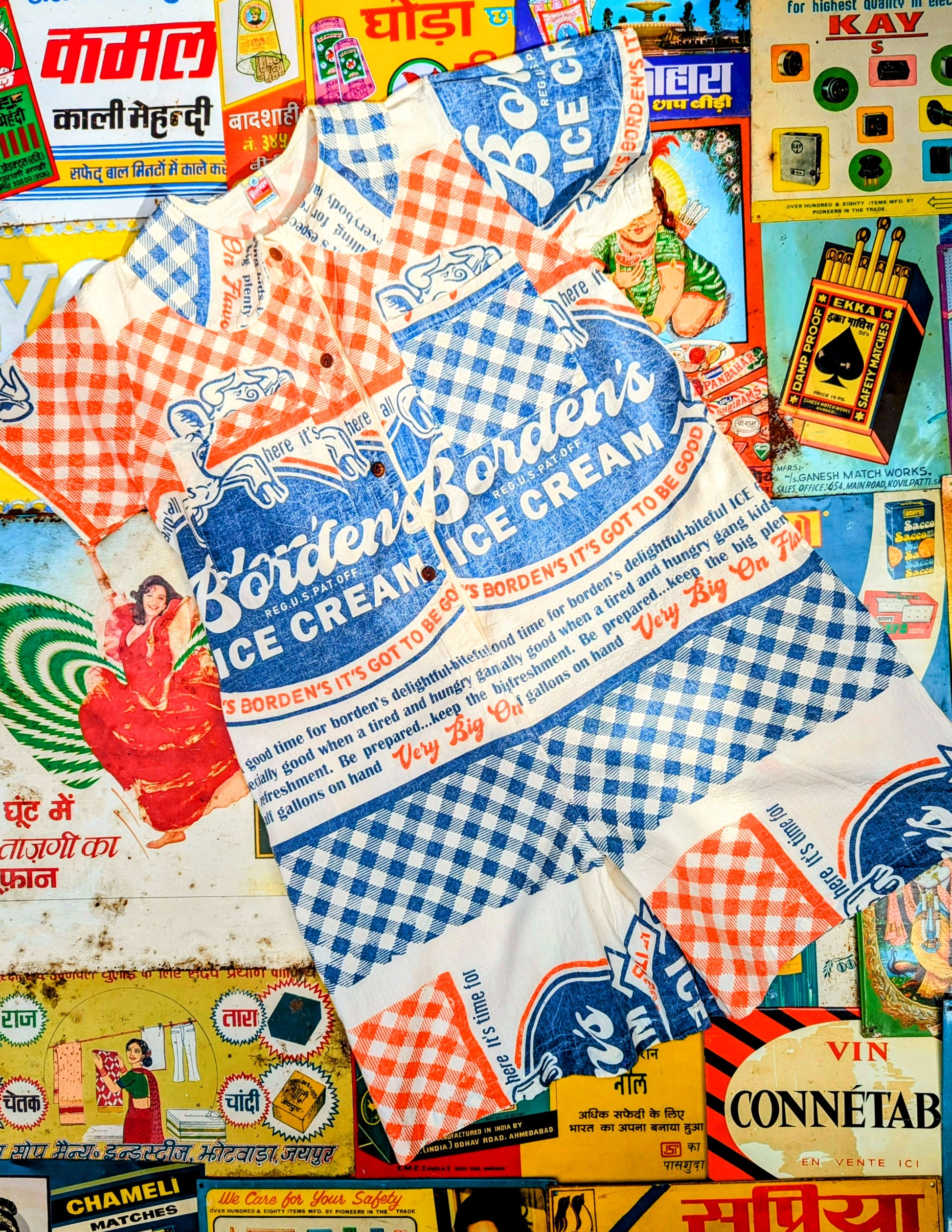 Punchy packaging short rompers