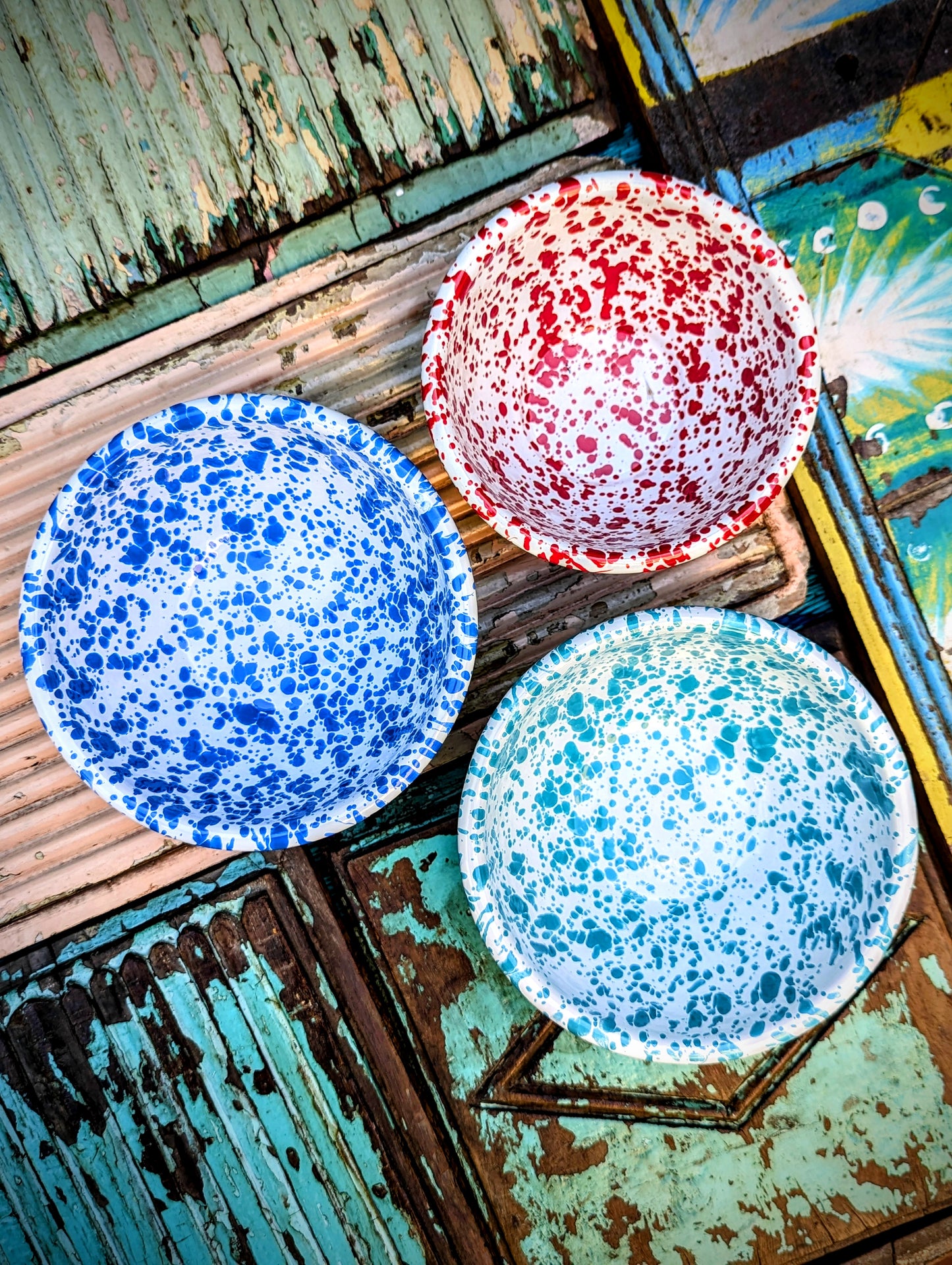 Splatterware bowls