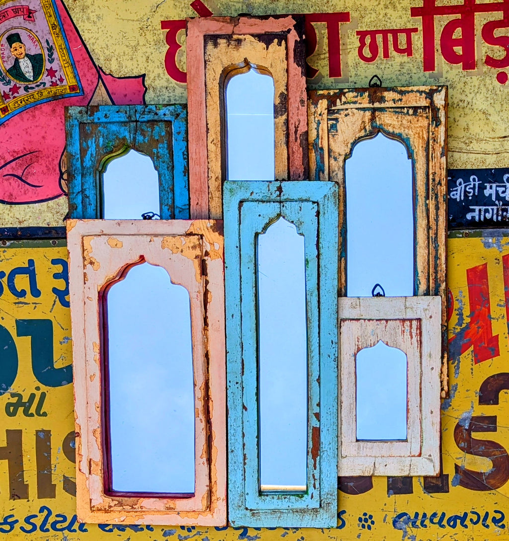 Painterly Indian mirrors