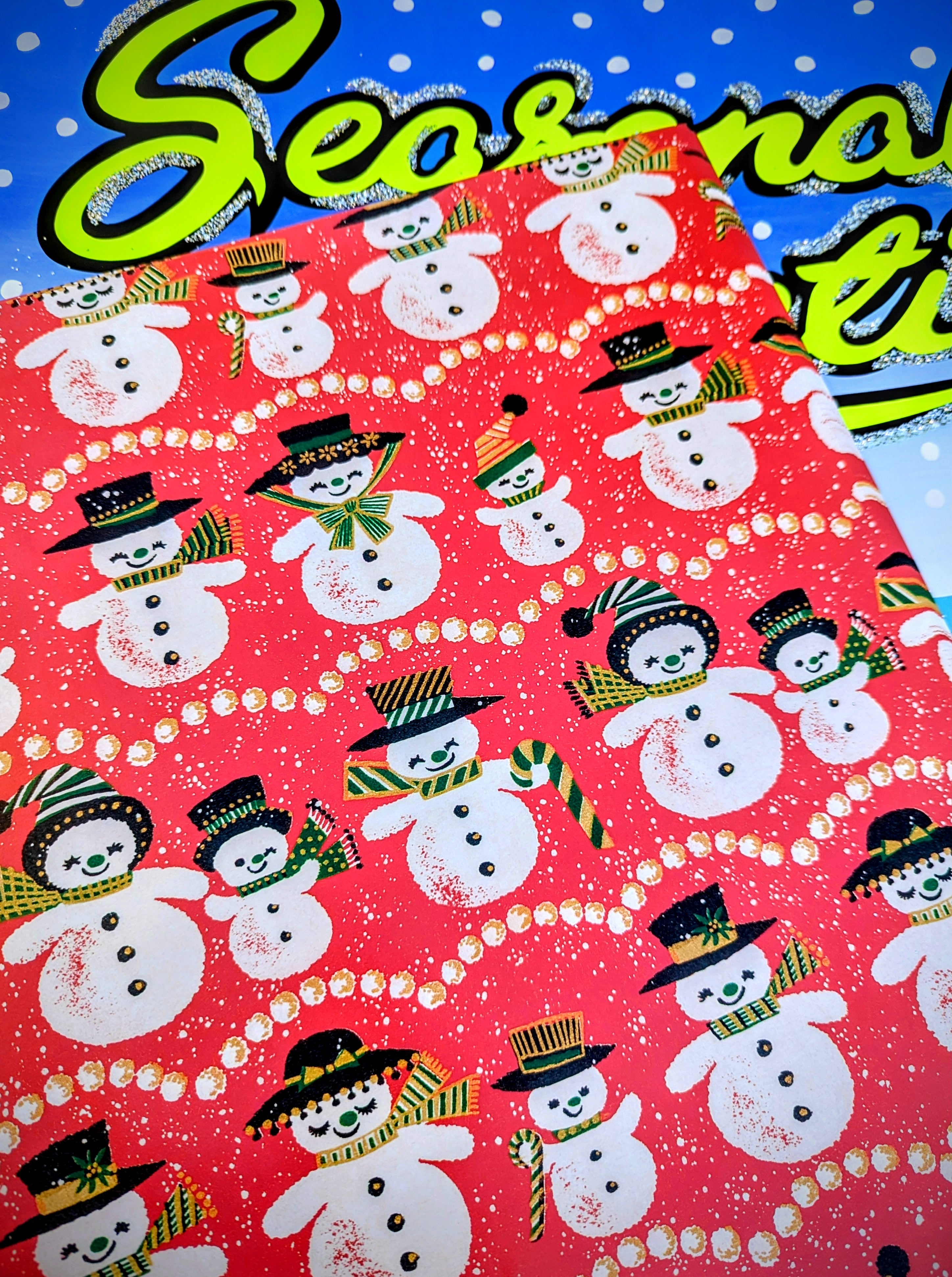 Vintage Christmas wrap