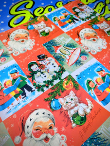 Vintage Christmas wrap