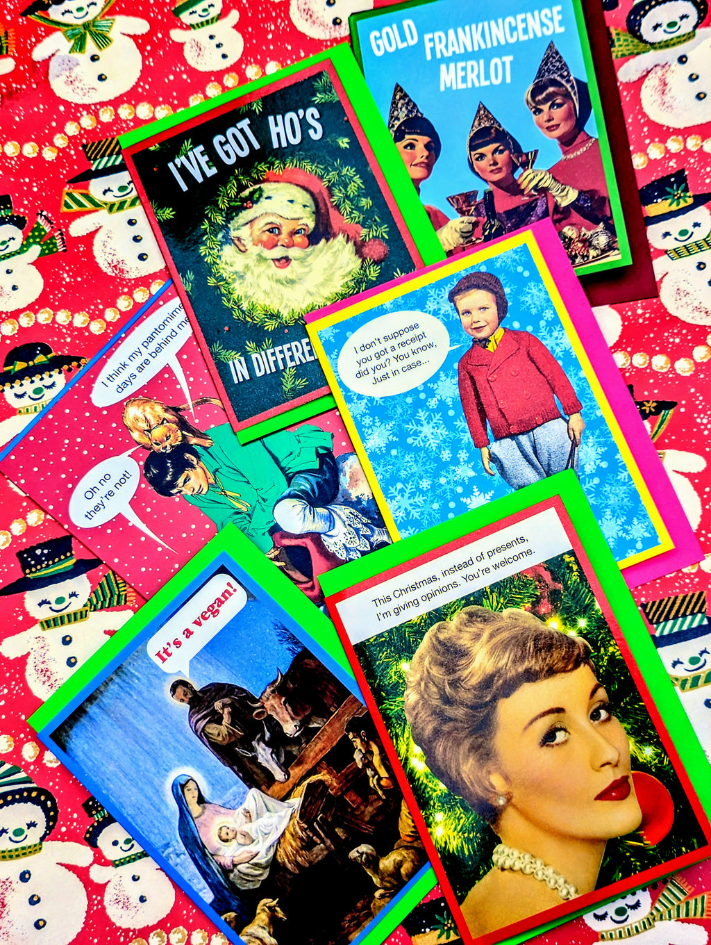 Hilarious Christmas cards for funny folk by local joker Mr Simon Spicer.

Cards sold singly
Kiss me Kwik 
Christmas cards
