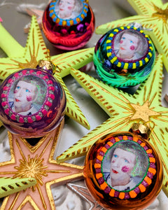 Grayson Perry glass baubles