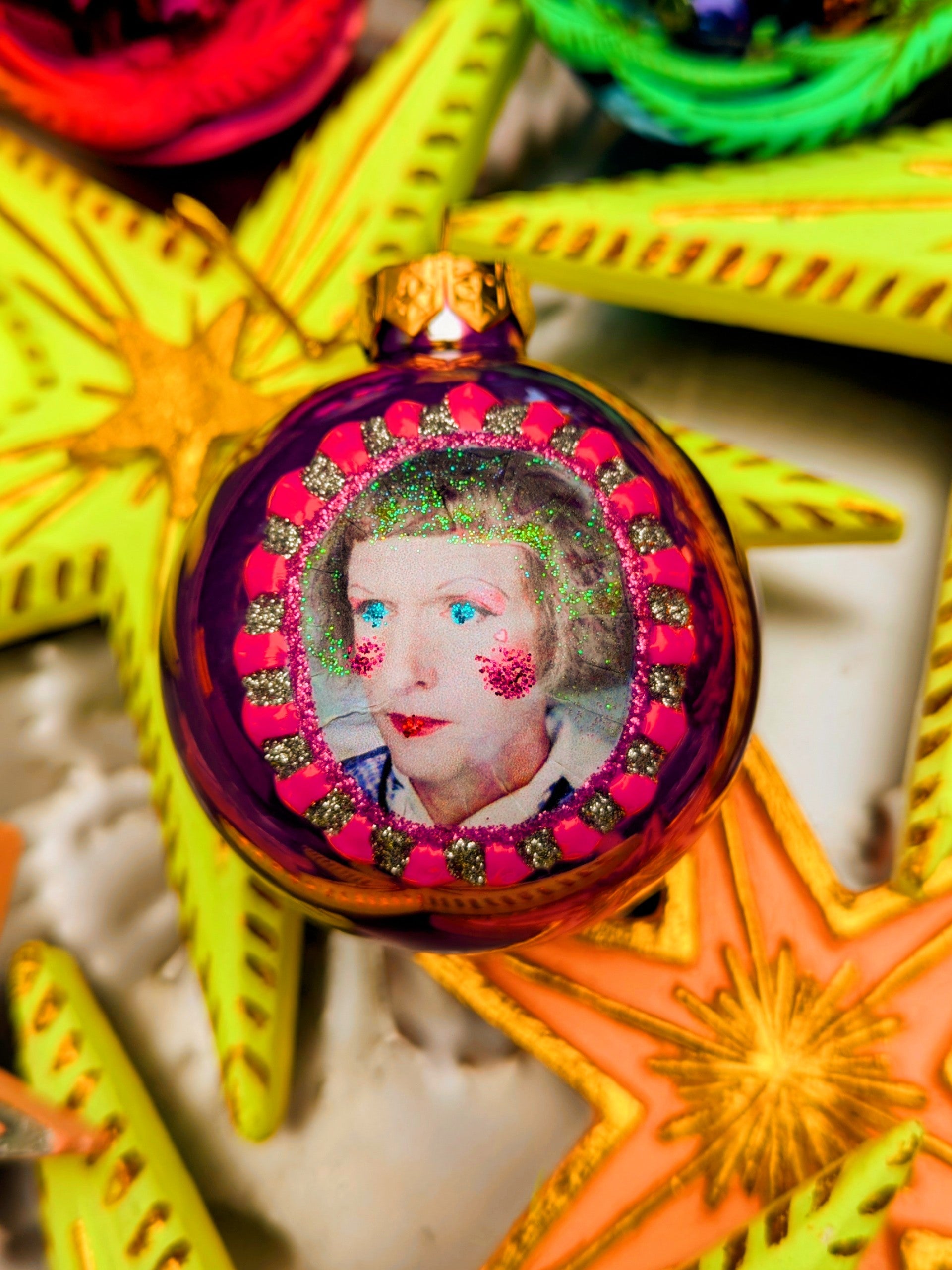 Grayson Perry glass baubles