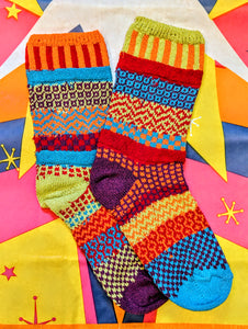 Recycled mismatched socks medium