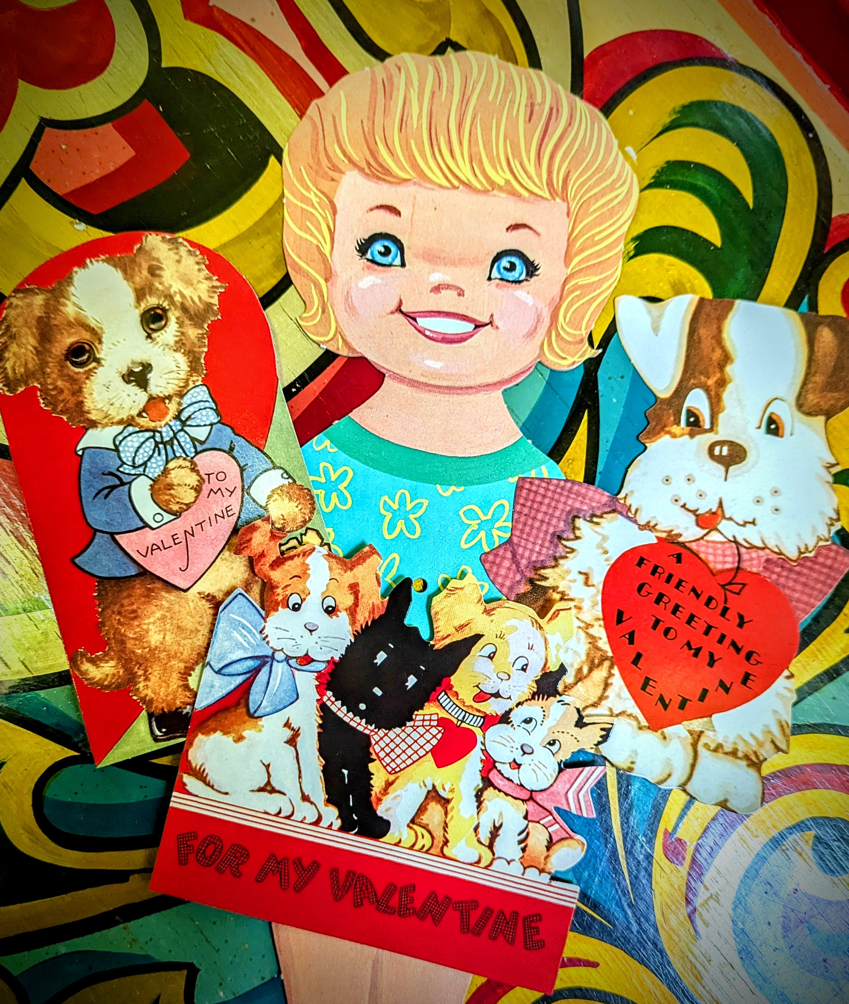 Vintage valentine cuteness cards