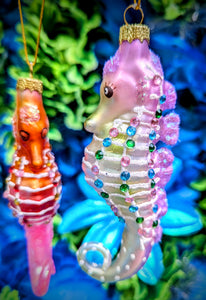 Glitter seahorse