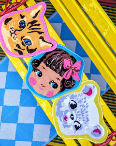 Prettiest kitsch perfection!!

Kawaii mats that you can place on your chairs or benches for a little comfort and joy, or scatter on the floor as a little mat!!

All based on the favourite toy paintings of the fabulous Nathalie Lete!!

Approx 35cm X 35cm

Polyester pile, with silicone dot back.
800000 works