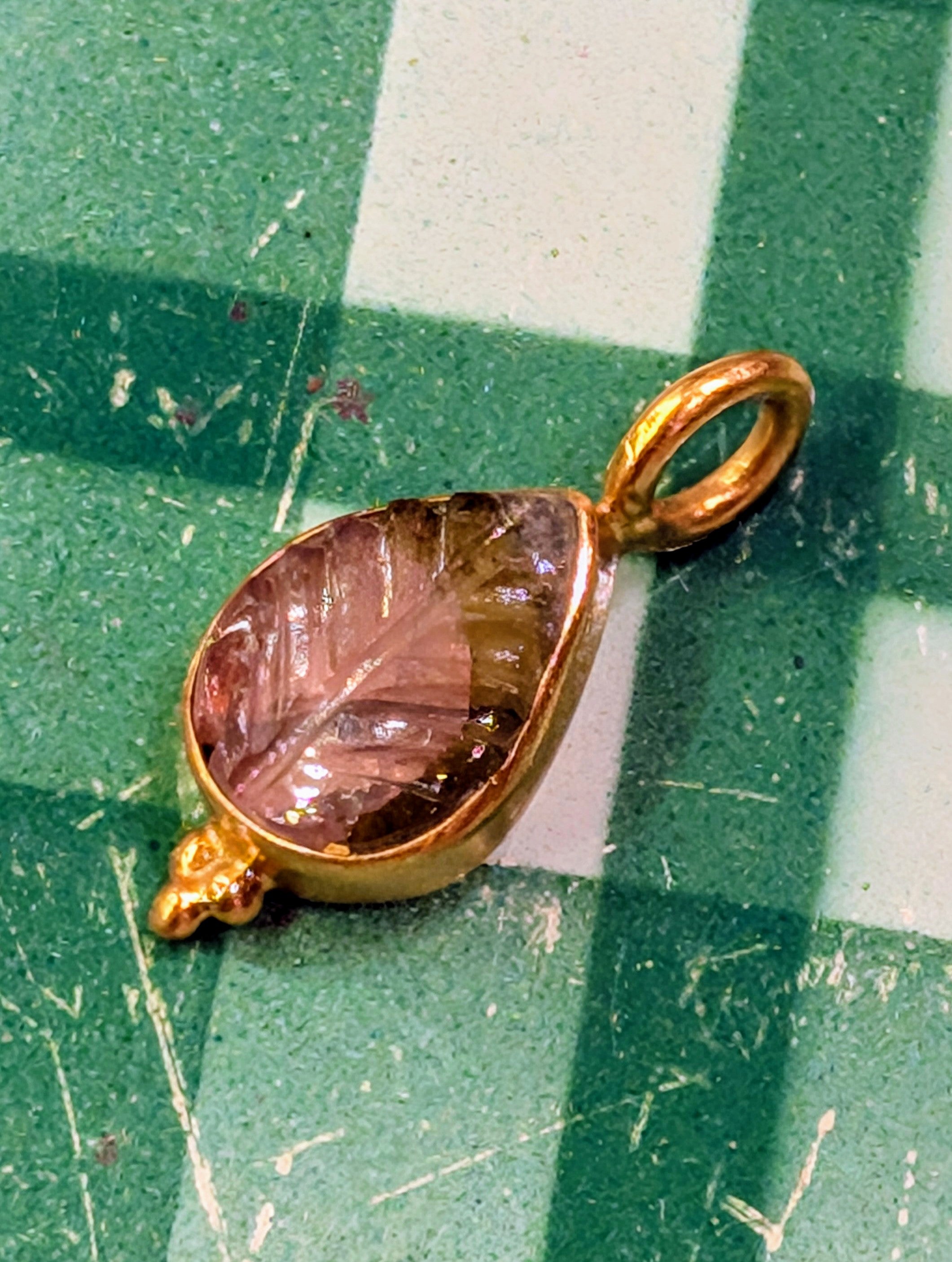 Gold plated luscious stones