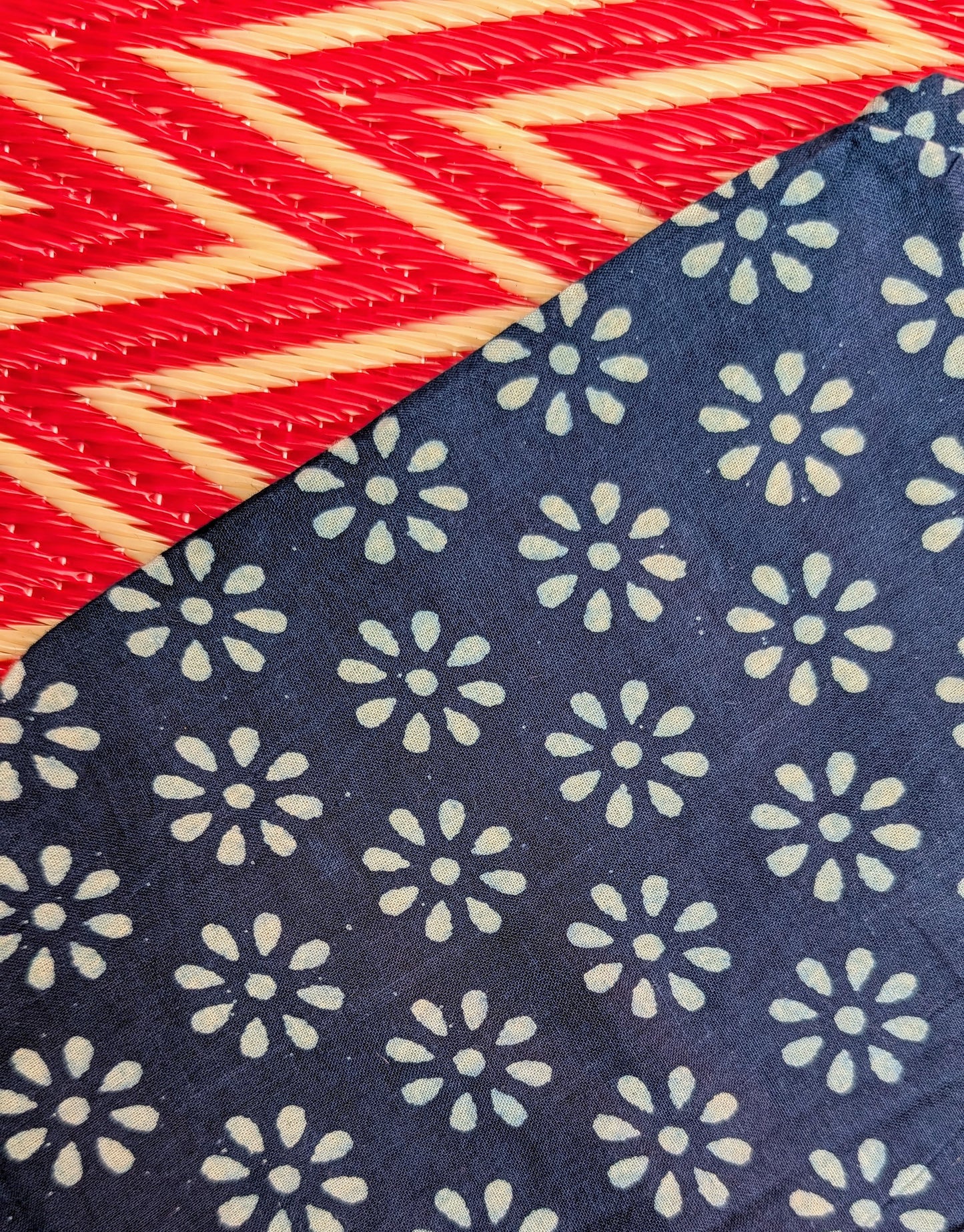 Indigo cotton lawn culottes