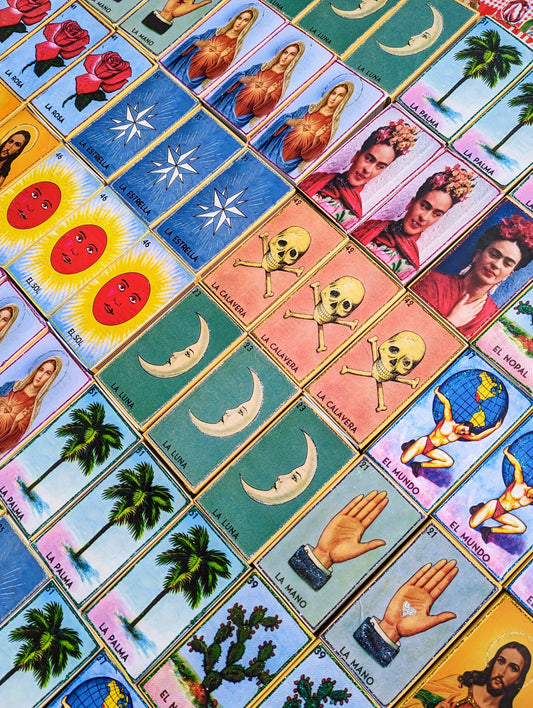 Large Mexican and vintage graphic matchboxes