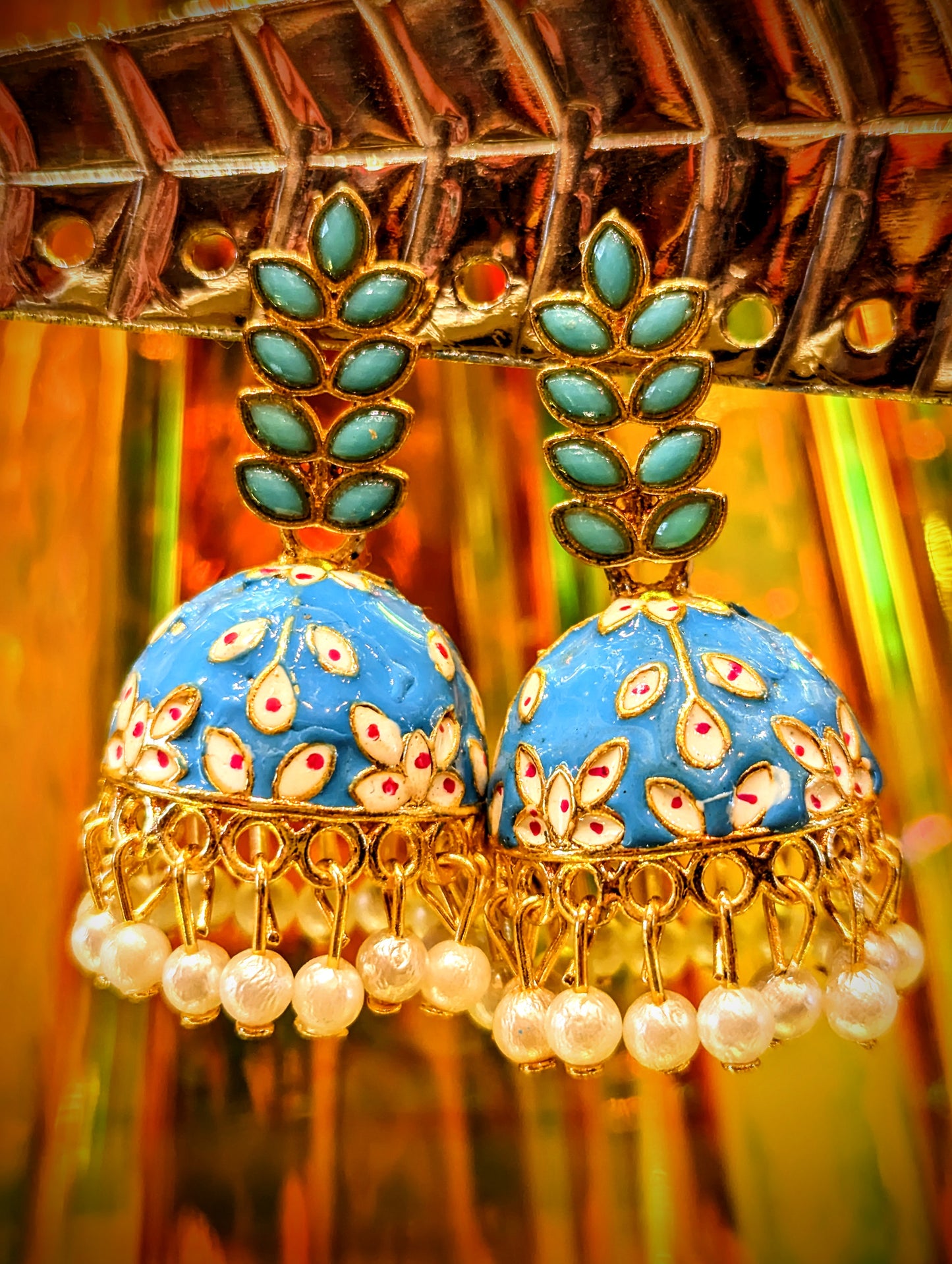 Rainbow fancy festival earrings