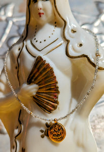 Semi precious necklaces with gold