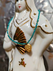 Semi precious necklaces with gold