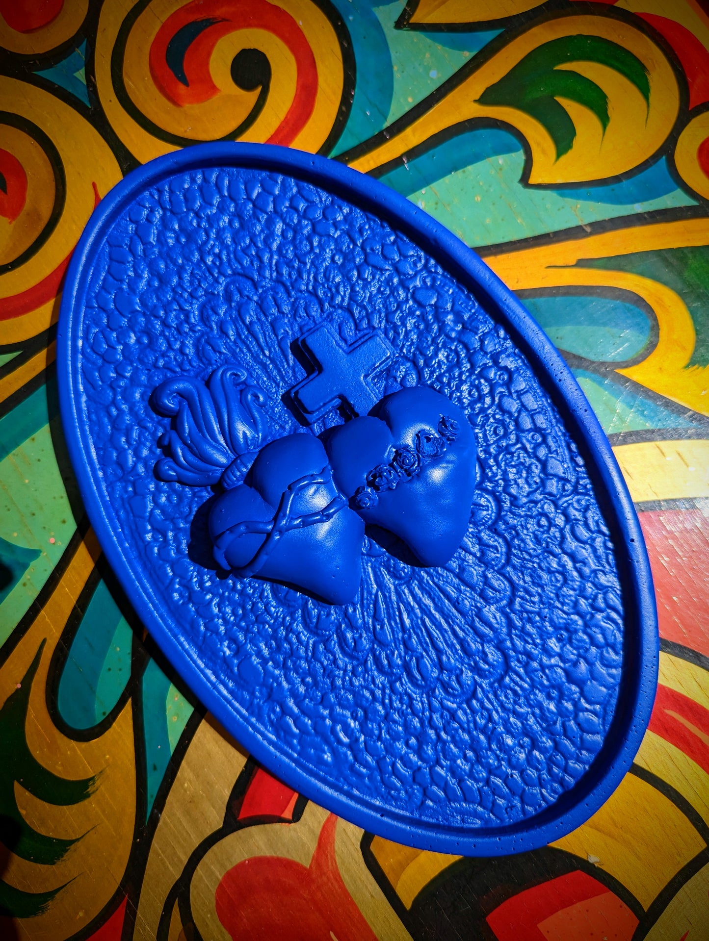 Plaster plaques - Joined sacred hearts