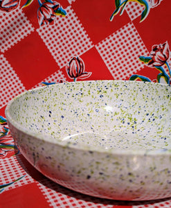 Speckle salad bowl