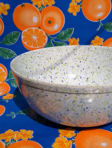 Speckle melamine mixing bowls