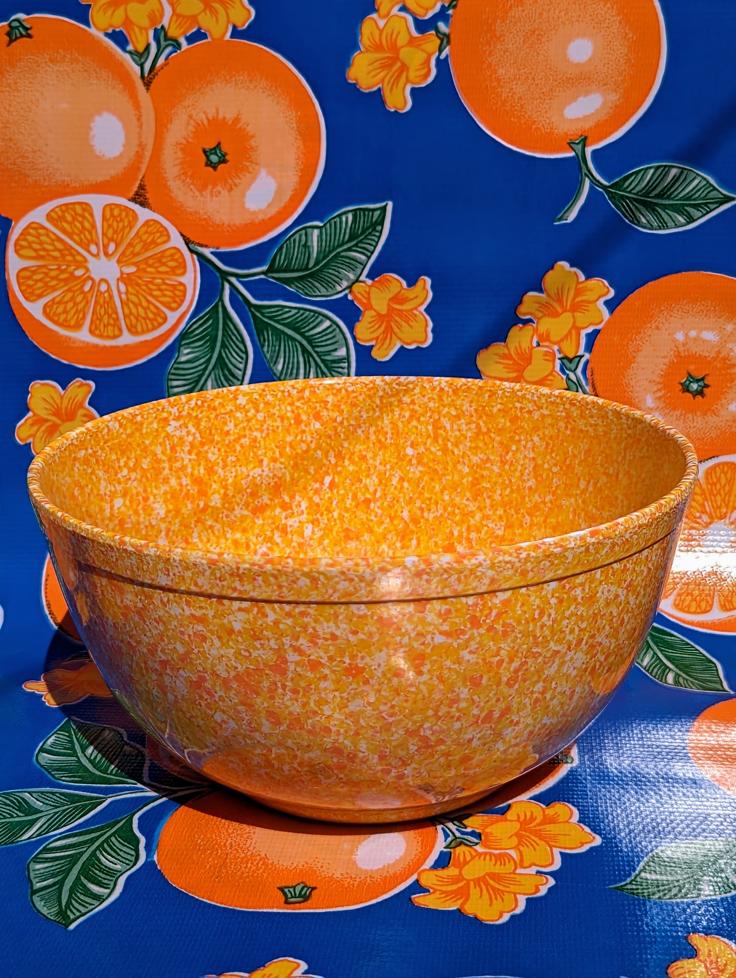 Speckle melamine mixing bowls