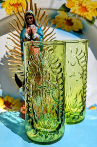 Recycled glass guadalupe straight tumblers