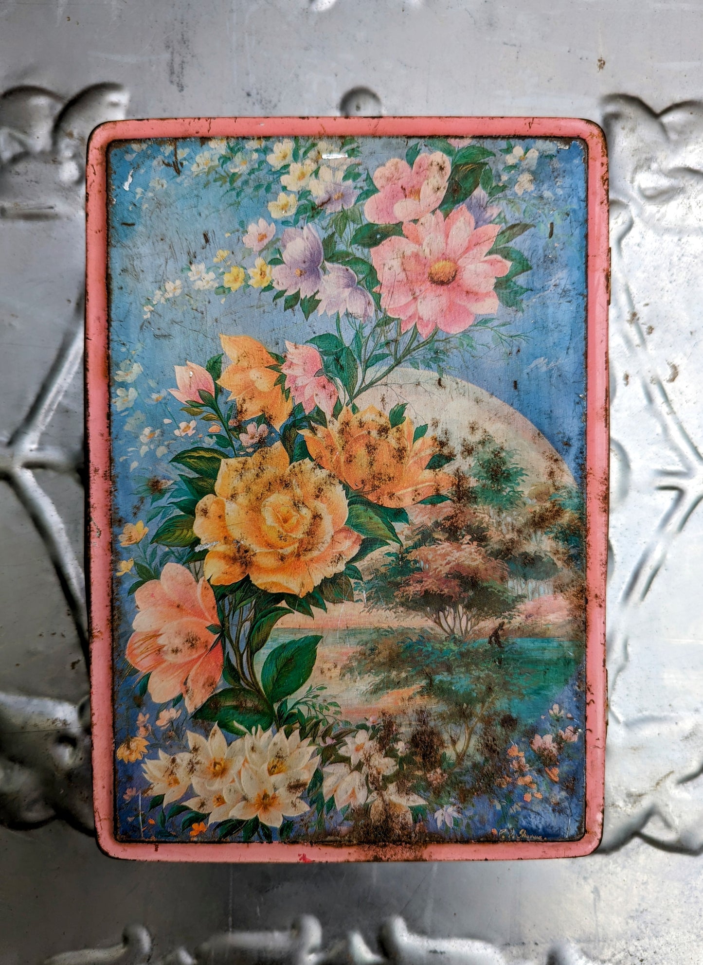 Vintage indian tins Flora and Fauna
