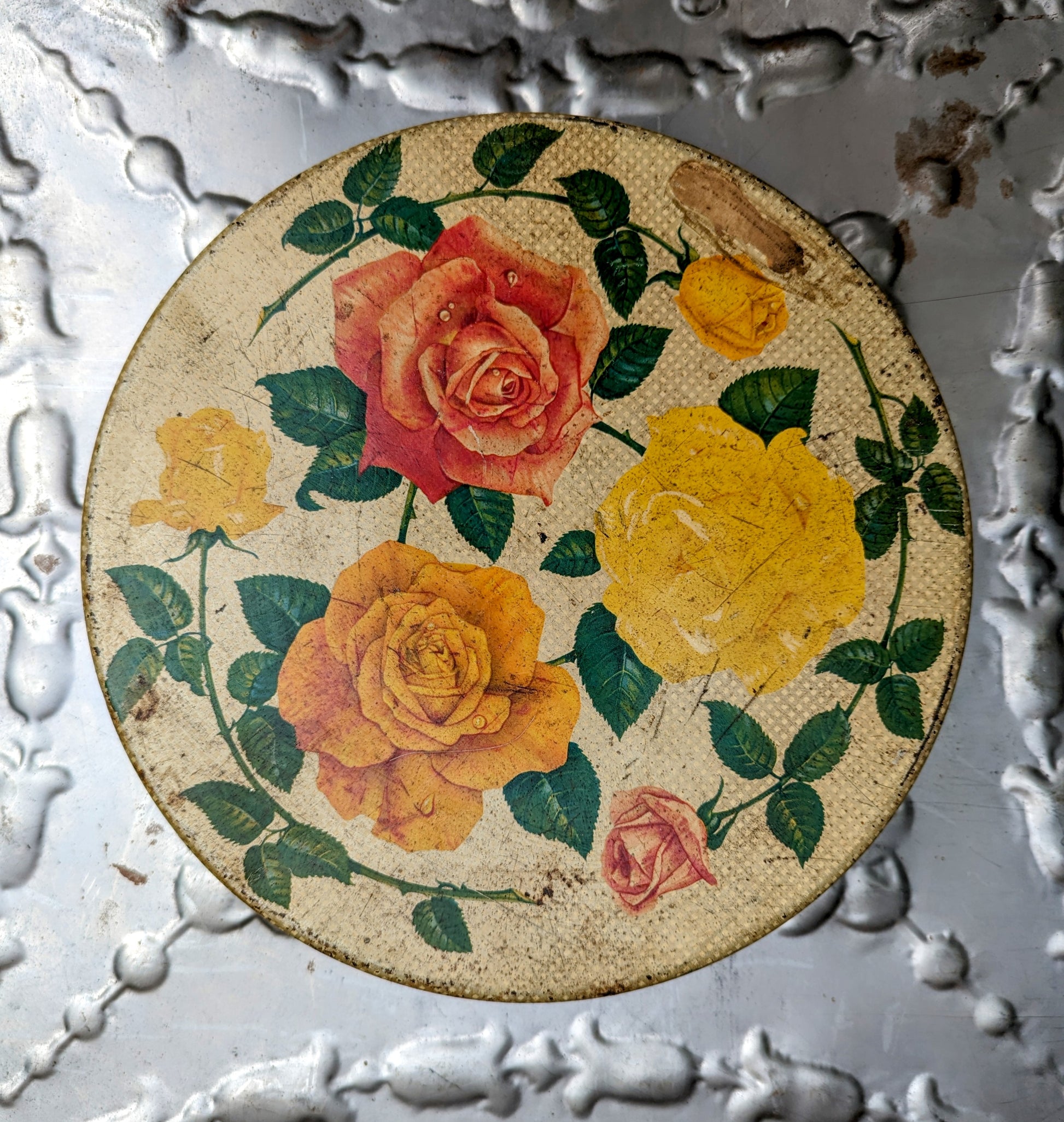 Vintage indian tins Flora and Fauna