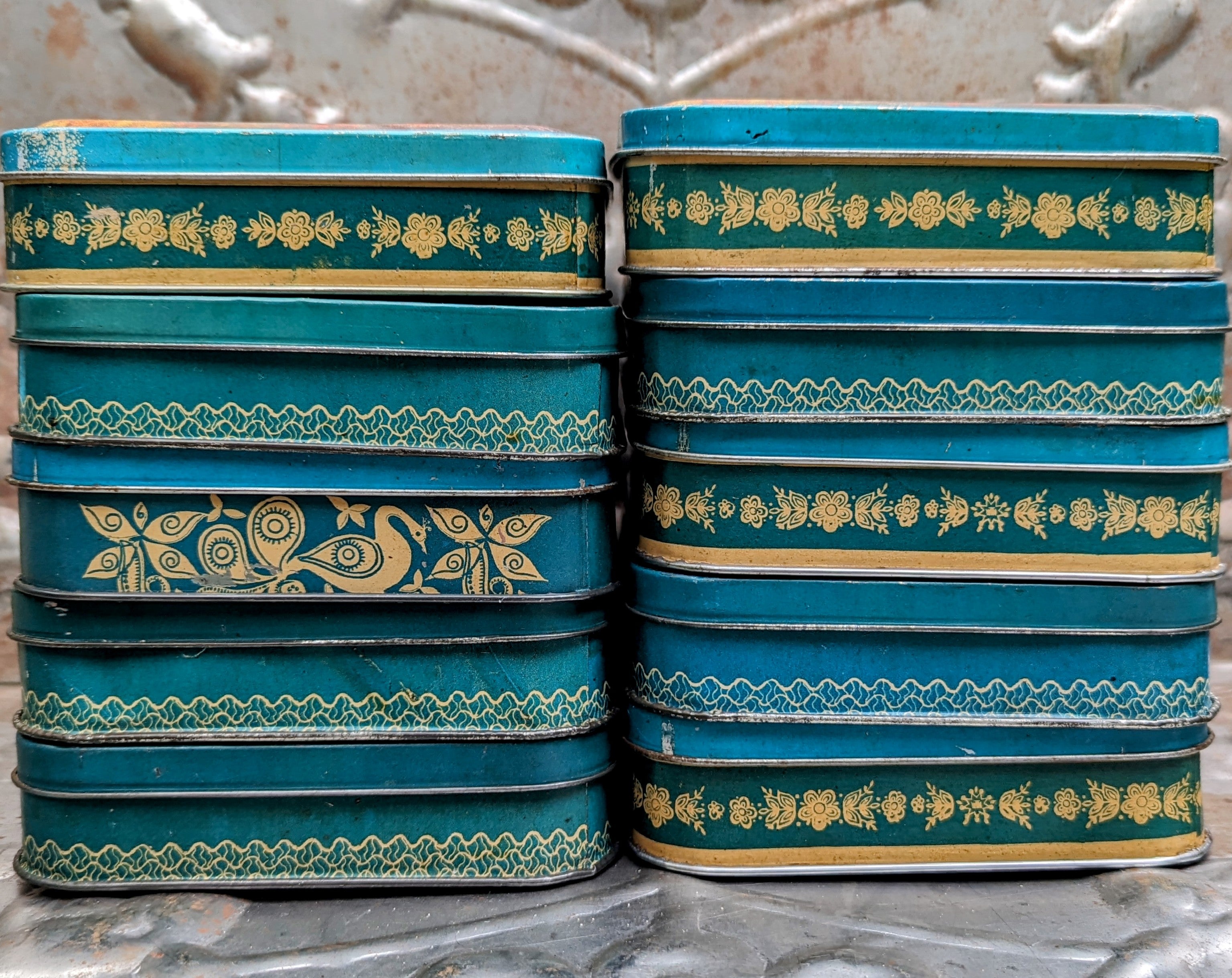 Vintage indian tins - gods