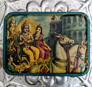 Vintage indian tins - gods