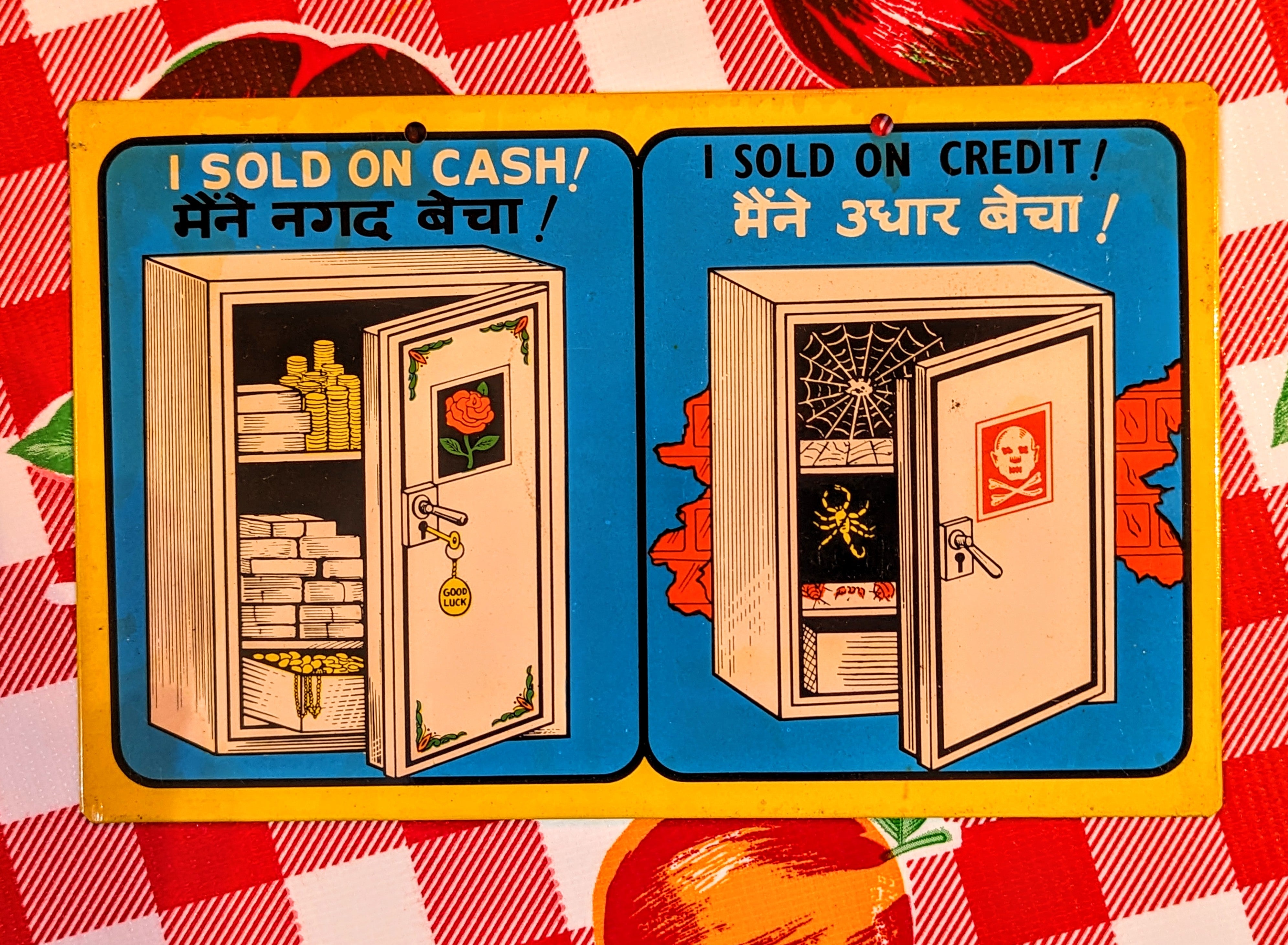 Vintage indian shop signs