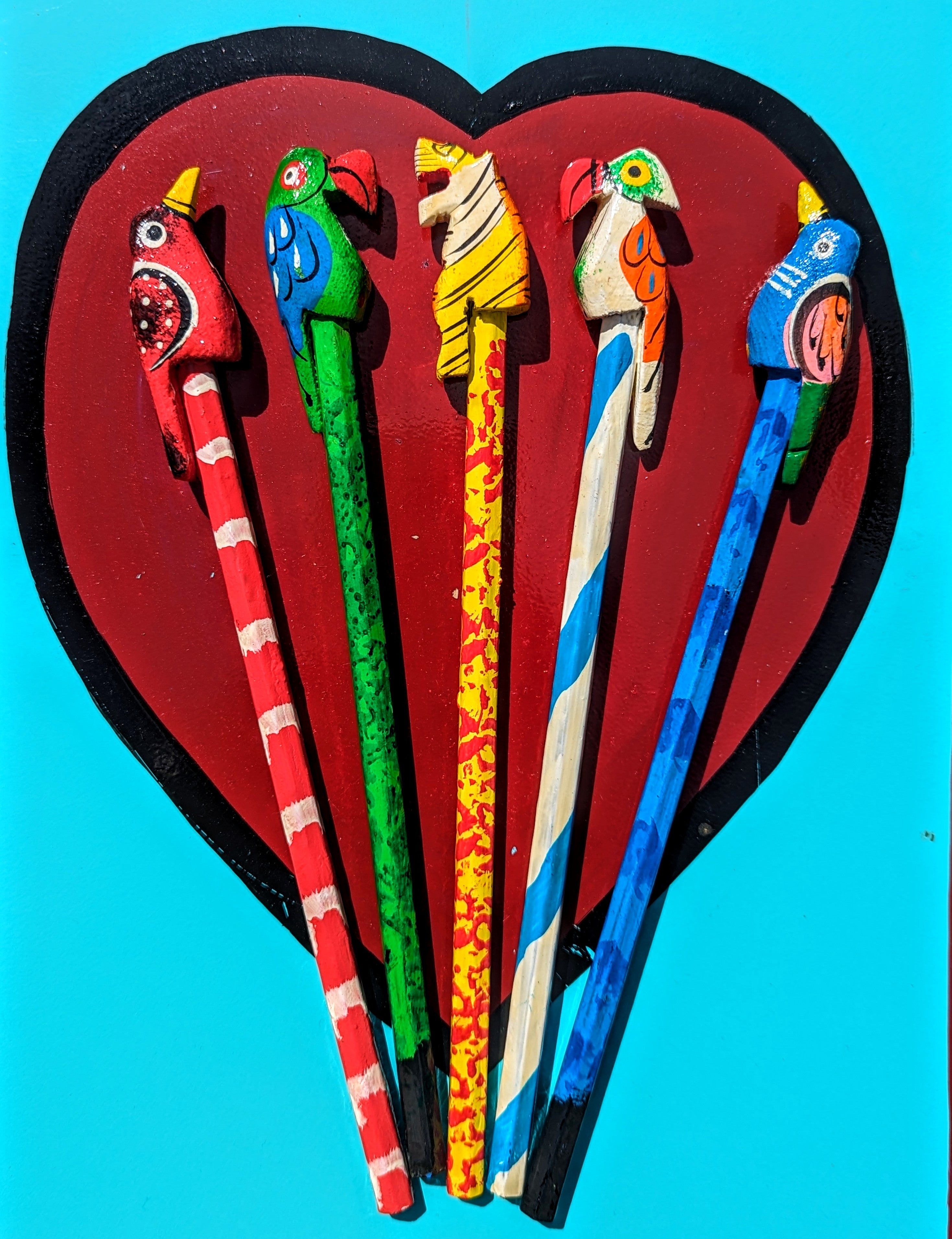 The joy of stationary!! Super cute had carved and hand painted animal pencils,, made by toy makers in Rajasthan ,perfect for that stocking filler or party bag treat!

1 pencil

20 cm long

