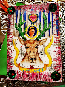 Frida Kahlo super fancy Xmas cards