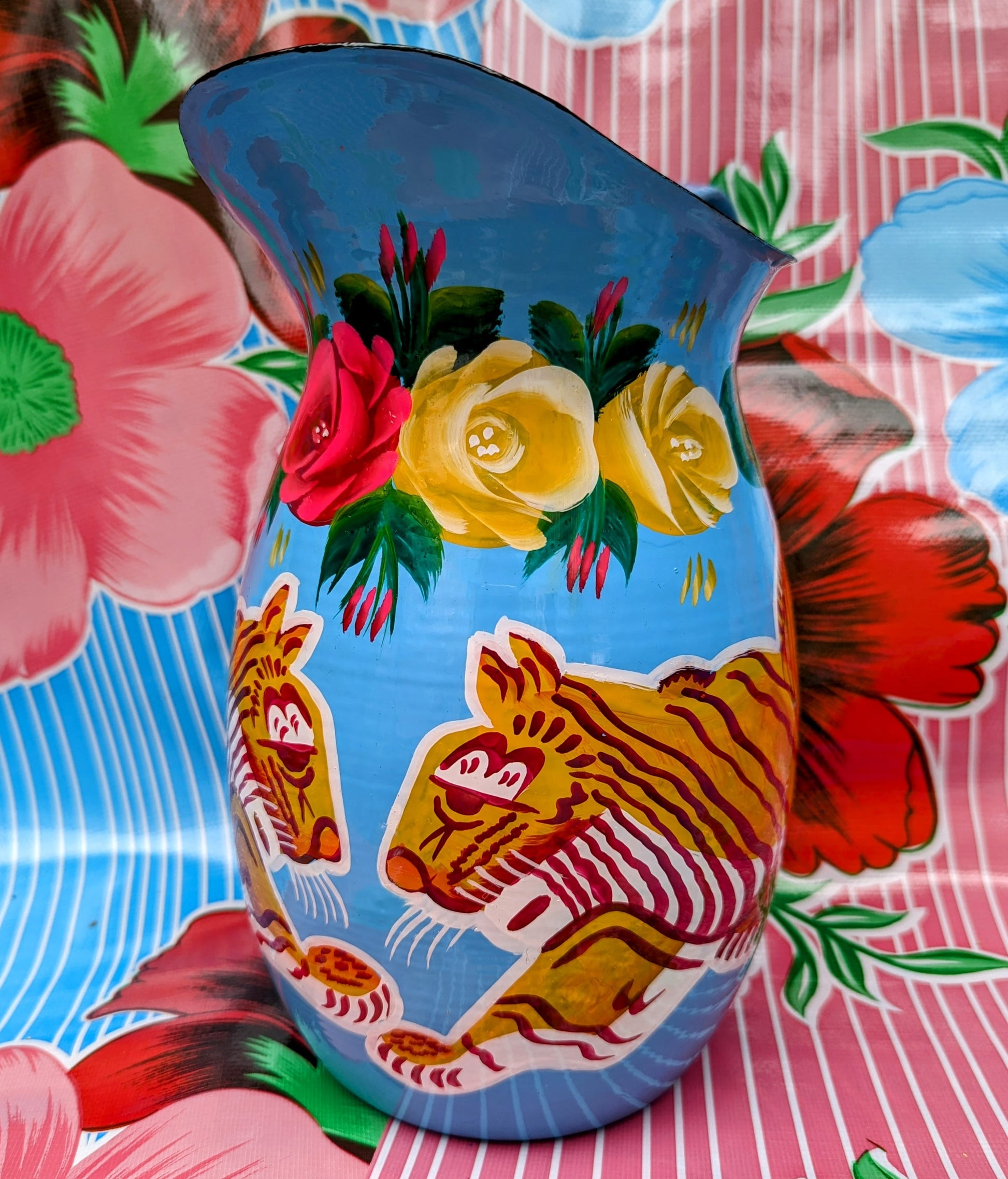 Pakistani Truck art jugs - big cats