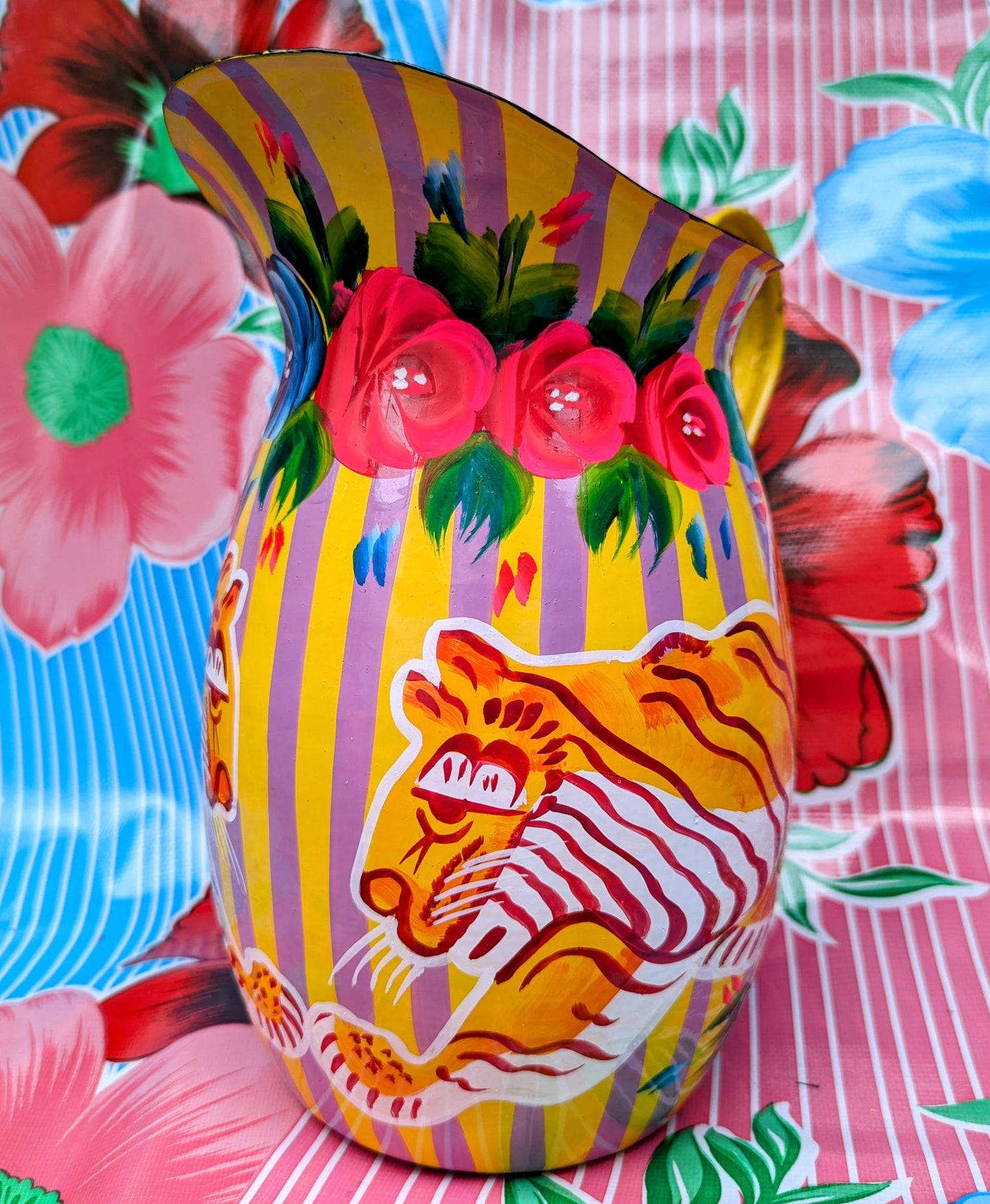 Pakistani Truck art jugs - big cats