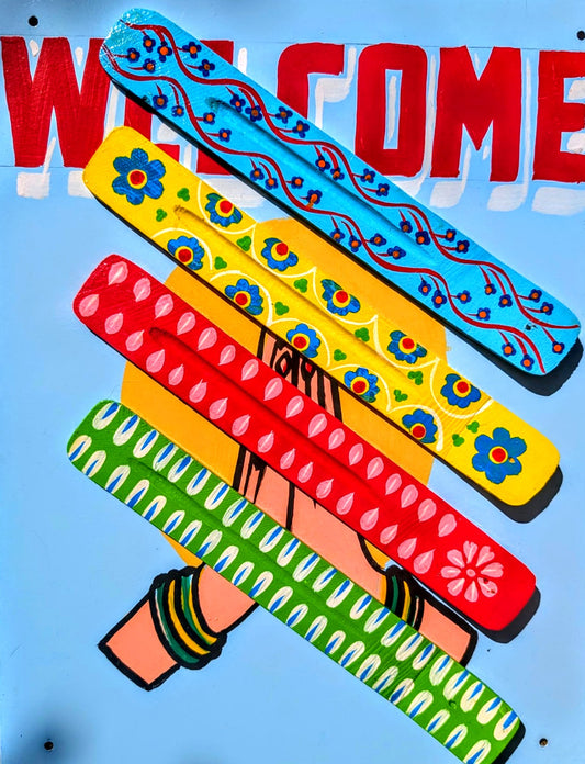 Handpainted incense holder