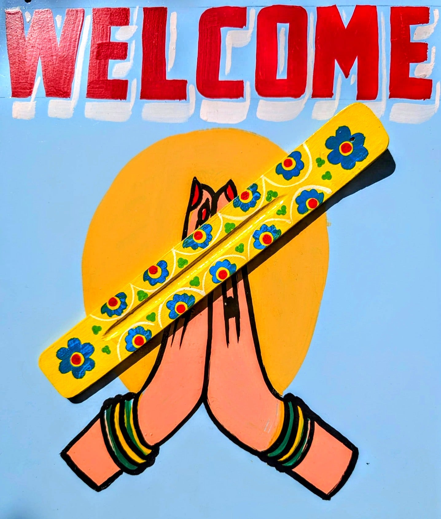 Handpainted incense holder