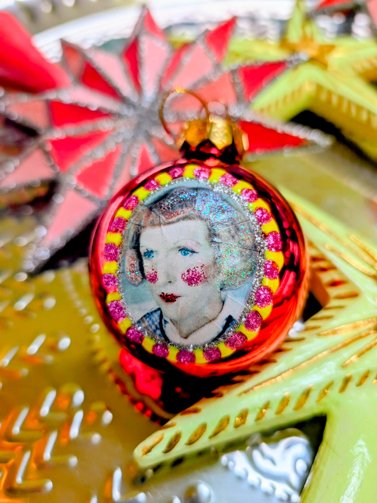 Grayson Perry glass baubles