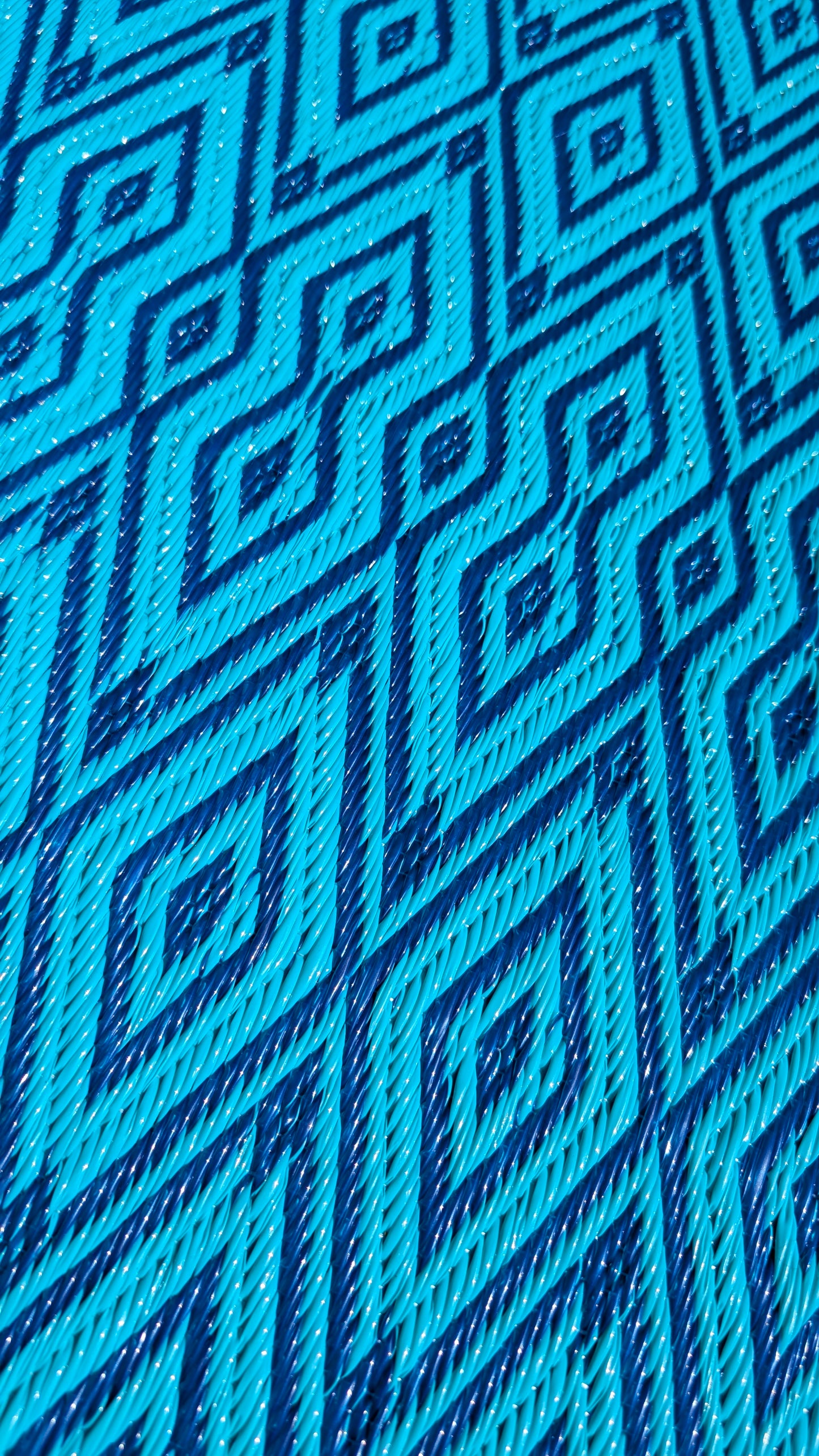 Senegalese recycled plastic mat - SMALL
